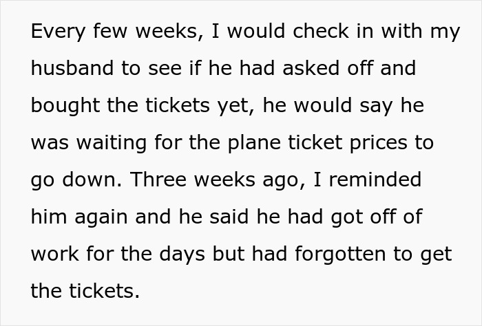 Guy Has One Job Before A Vacation With Wife, She Ditches Him When He Fails To Do It Guy Has One Job Before A Vacation With Wife, She Ditches Him When He Fails To Do It