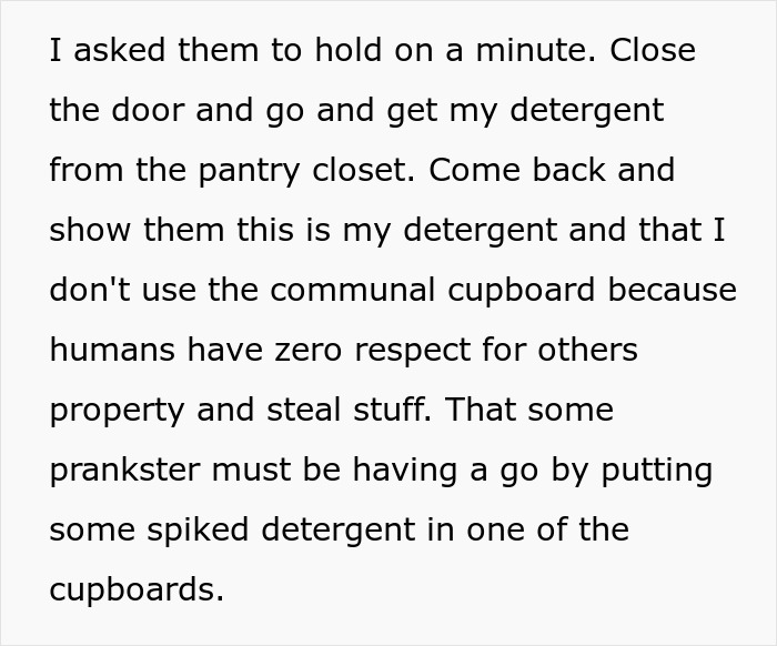 Tenant Makes Detergent Thieves Think Twice After Their Whole Load Turns Blue