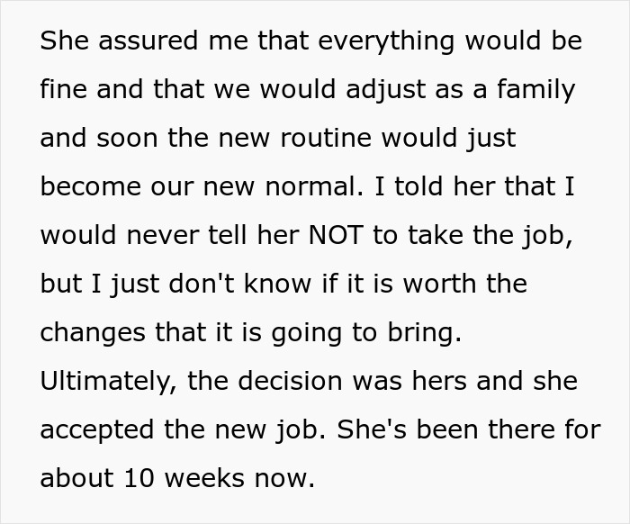 “Unfair Amount Of Duties”: Wife’s New Job Puts Strain On The Household “Unfair Amount Of Duties”: Wife’s New Job Puts Strain On The Household