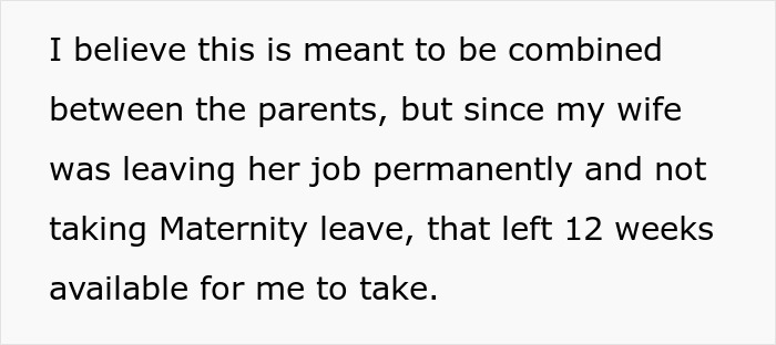 Boss Regrets Not Giving New Dad 1 Week Off After He Says He'll Be Taking 12 Boss Regrets Not Giving New Dad 1 Week Off After He Says He'll Be Taking 12