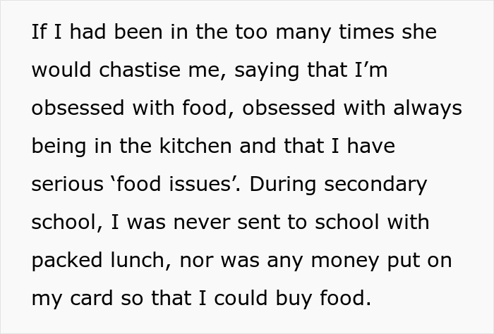 Woman Wants To Show Mom How Messed Up She Was With Her 'Food Rules' By Enforcing Them On Her Woman Wants To Show Mom How Messed Up She Was With Her 'Food Rules' By Enforcing Them On Her
