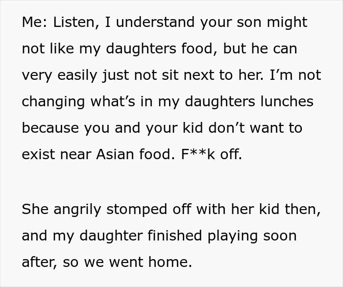 Woman Has The Audacity To Complain About Another Kid's Lunch To Her Mom, Gets Shut Down