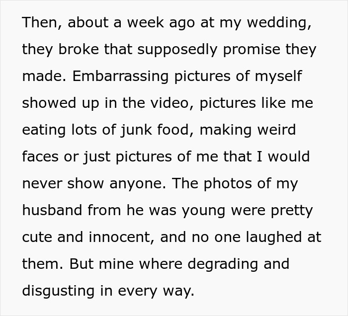 Bride Sobs After “Degrading” Pictures Get Shown At Wedding, Walks Out After Mom’s Speech Bride Sobs After “Degrading” Pictures Get Shown At Wedding, Walks Out After Mom’s Speech