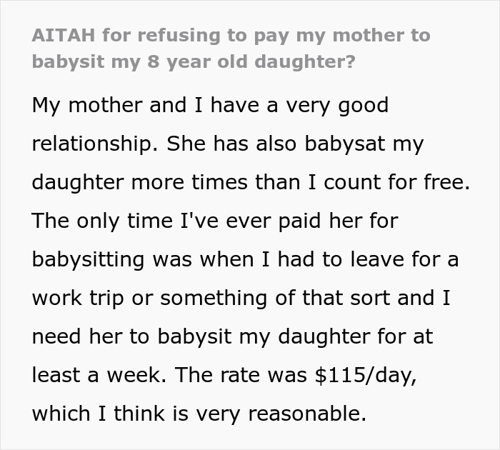 Grandma Refuses To Babysit For Free, Her Daughter Goes Online To Vent Grandma Refuses To Babysit For Free, Her Daughter Goes Online To Vent