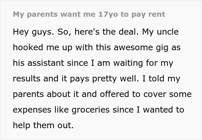 “If I Didn’t Agree, I Could Leave”: Teen Moves Out After Parents Try To Claim Their Money “If I Didn’t Agree, I Could Leave”: Teen Moves Out After Parents Try To Claim Their Money