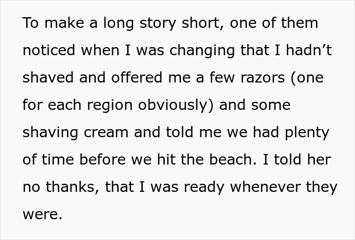 Bachelorette Party Excludes One Woman Because She Refuses To Shave, Bride-to-be Receives Revenge Bachelorette Party Excludes One Woman Because She Refuses To Shave, Bride-to-be Receives Revenge