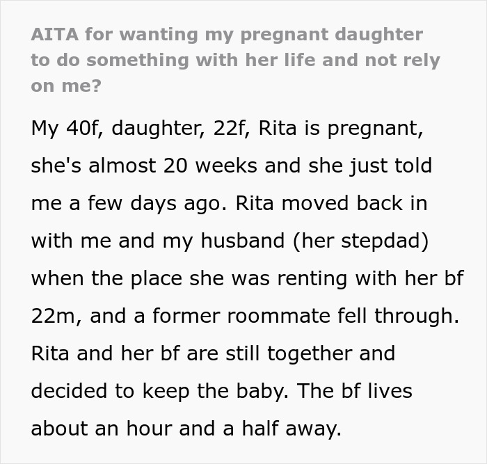 Woman Wants Her Pregnant Daughter To Start Being An Adult, She Bursts Into A Tantrum