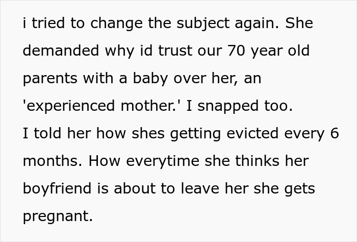 Woman Bluntly Tells Sister Why She Can’t Trust Her With Her Baby, Sister Storms Out Woman Bluntly Tells Sister Why She Can’t Trust Her With Her Baby, Sister Storms Out