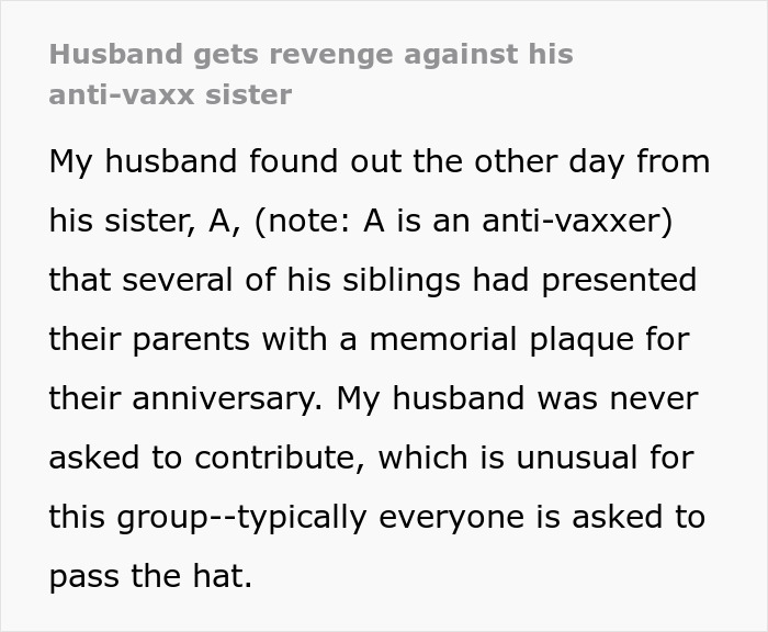 Anti-Vax Woman Tries To Con Her Brother, He Responds With Brilliant Petty Revenge