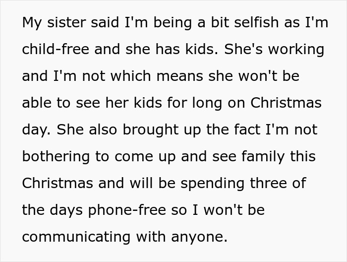 Internet Turns On Woman Who Refused To Swap Christmas Leave With Mom For No Reason
