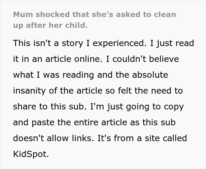 Mom Shocked People Expect Her To Clean Up After Her Baby Mom Shocked People Expect Her To Clean Up After Her Baby