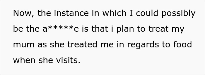 Woman Wants To Show Mom How Messed Up She Was With Her 'Food Rules' By Enforcing Them On Her Woman Wants To Show Mom How Messed Up She Was With Her 'Food Rules' By Enforcing Them On Her