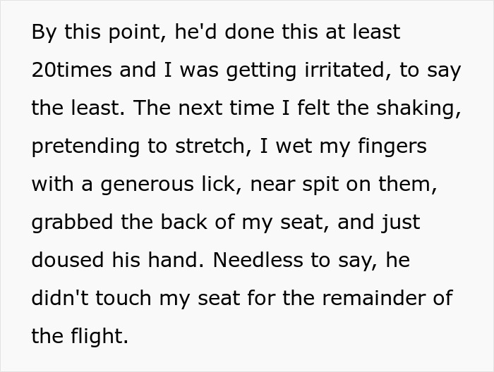 Petty Revenge: Guy Won't Stop Shaking Passenger's Seat In Front Of Him On Plane, Gets Nasty Surprise