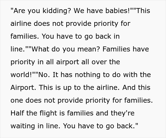 Airport Worker Serves Up A Dose Of Reality To Over-Entitled Family Cutting In Line Airport Worker Serves Up A Dose Of Reality To Over-Entitled Family Cutting In Line