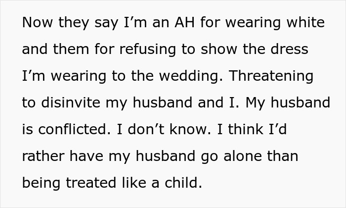 Woman Wears A White Dress For Her Birthday, Enrages Future SIL Whose Wedding Is In Two Weeks Woman Wears A White Dress For Her Birthday, Enrages Future SIL Whose Wedding Is In Two Weeks