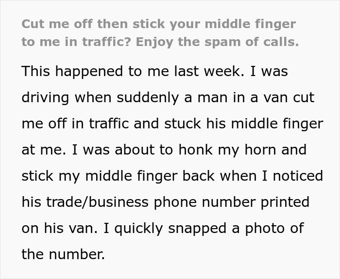 Woman Wreaks Petty Revenge On A Driver Who Gave Her The Finger After Cutting Her Off In Traffic
