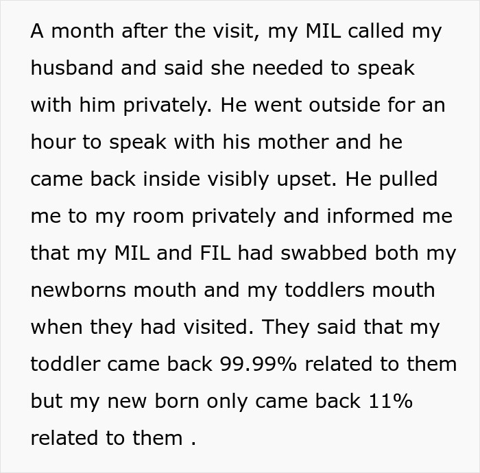 In-Laws Do DNA Tests To Make Sure Their Grandkids Are Really Theirs, The Kids' Mom Is Crushed In-Laws Do DNA Tests To Make Sure Their Grandkids Are Really Theirs, The Kids' Mom Is Crushed