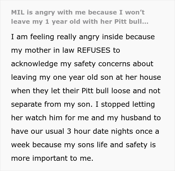 “My Son’s Life And Safety Is More Important To Me”: Mom Refuses To Let MIL Babysit Her Baby “My Son’s Life And Safety Is More Important To Me”: Mom Refuses To Let MIL Babysit Her Baby