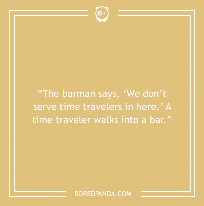 Bar joke about barman 