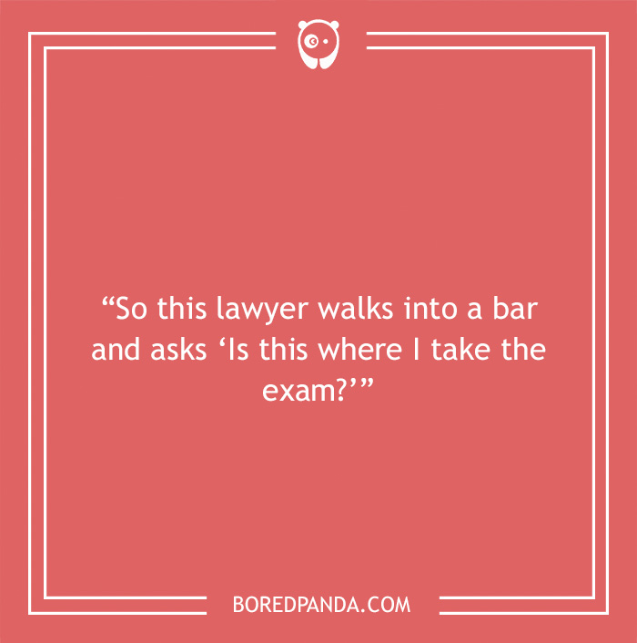 Bar joke about lawyer walking into a bar 