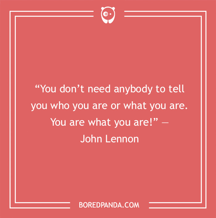 John Lennon quote about being yourself