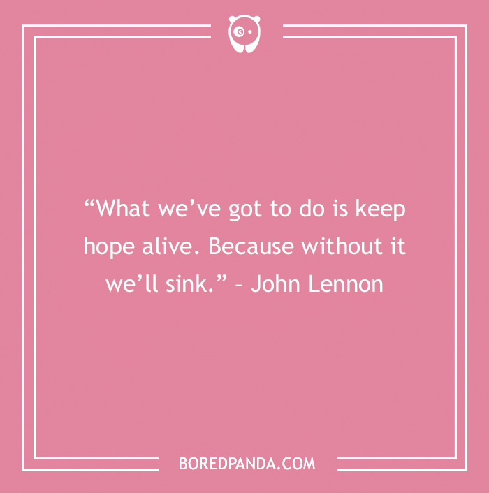 John Lennon quote about hope