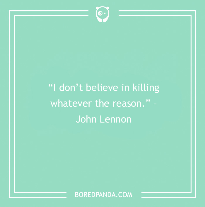 John Lennon quote on killing