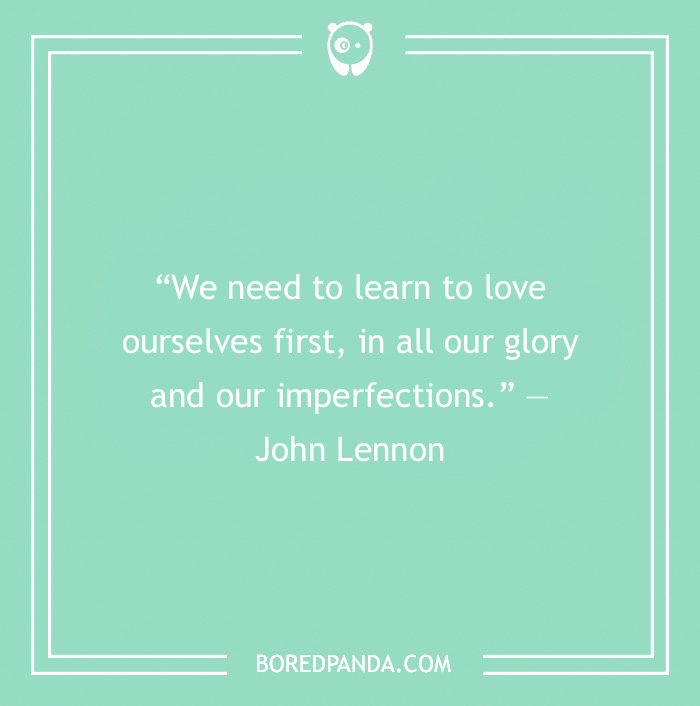 John Lennon quote about self-love