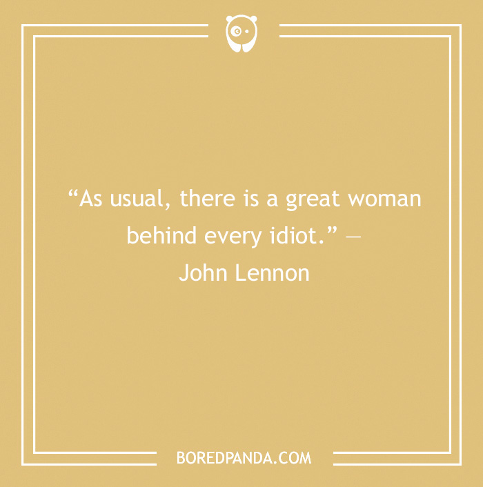 John Lennon - As usual, there is a great woman behind