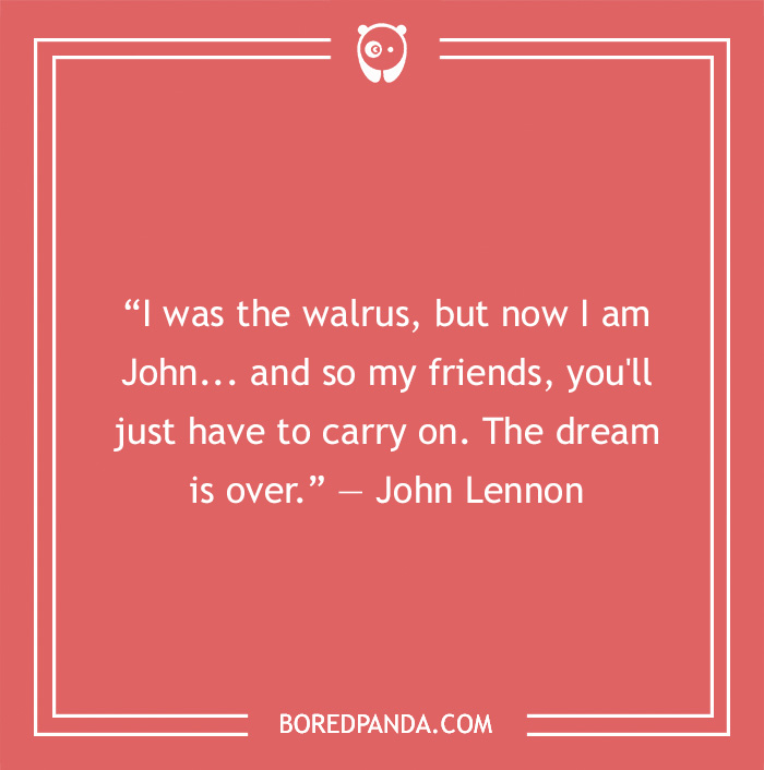 John Lennon quote on being walrus