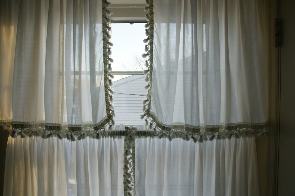 sheer curtain with decorated trims sheer curtain with decorated trims