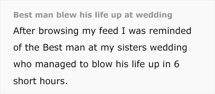 “This Guy Blew His Life Up In Less Than 6hrs”: Best Man Makes The Worst Decisions