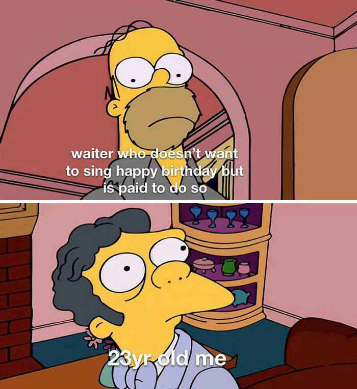 Funny the Simpsons birthday meme 