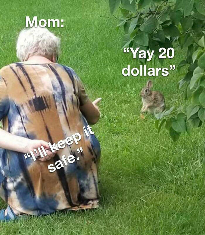 Funny mom and grandparents birthday money meme 