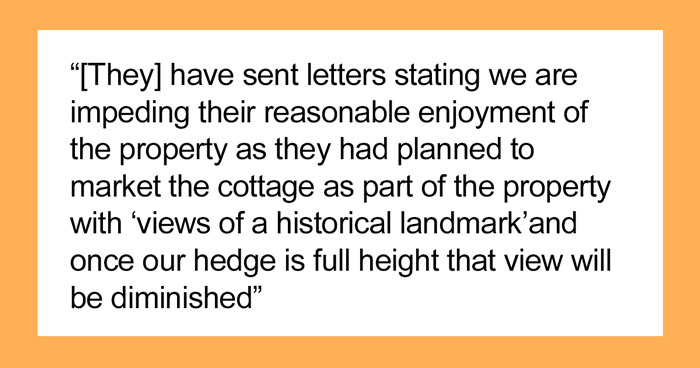 “Your Property, Your Hedge, Your Rules”: Couple Won’t Cut Down Hedge For Next Door Airbnb’s Benefit
