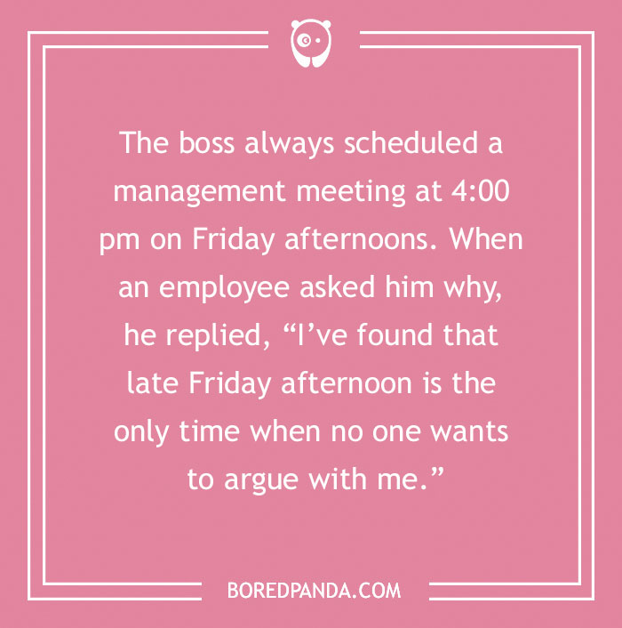 Friday 4 PM: The Silent Agreement Hour