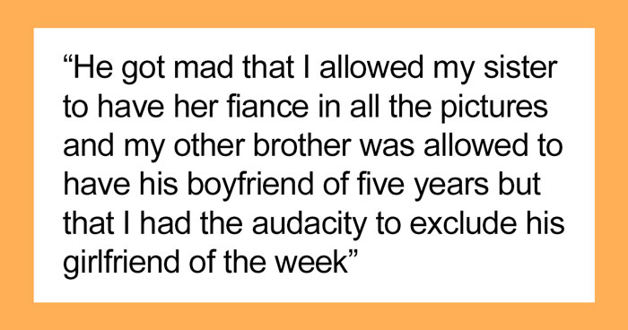 Sister Warns Bro About His GF Being In Family Wedding Pics, He Doesn’t Listen And Suffers For It