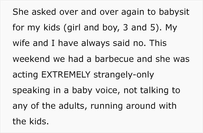 Mom Shares Horrifying Story About Brother-In-Law's GF Who Thinks She's Their 3 Y.O. Mom Shares Horrifying Story About Brother-In-Law's GF Who Thinks She's Their 3 Y.O.