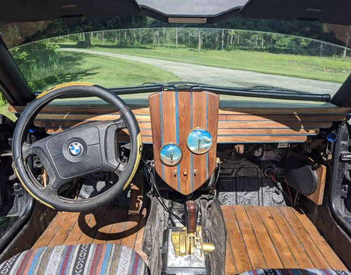 Sure, Why Not Make A Nautically-Themed Wooden Interior For A Z3