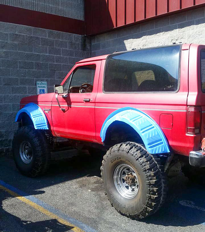 Did Someone Cut Up Kid's Pool For Fender Flares?