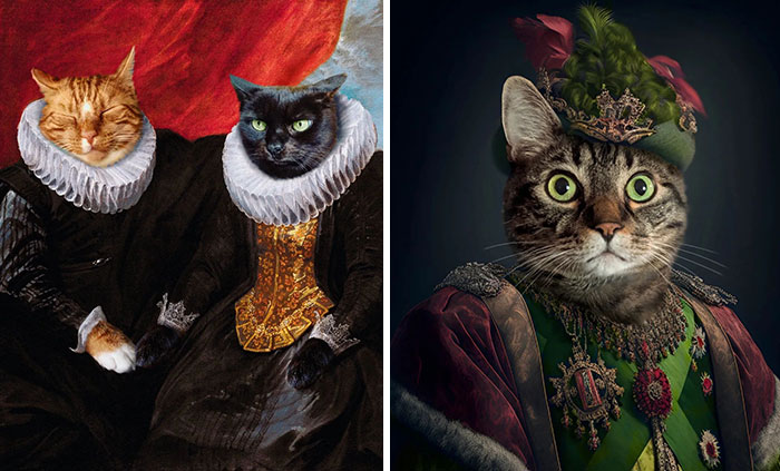 This Artist Swaps People In Classical Paintings With Cats (38 New Pics)