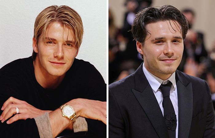 David Beckham And His Son, Brooklyn Beckham In Their Early Twenties