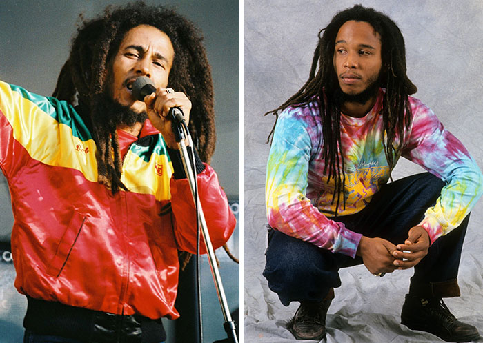  Bob Marley And Ziggy Marley At Age 35