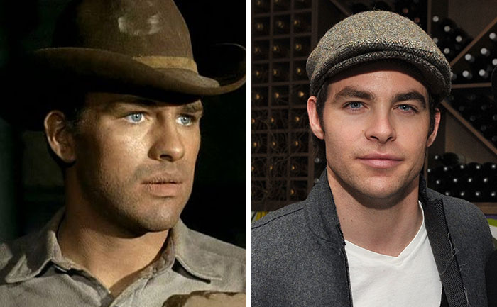 Robert Pine And Chris Pine In Their 30s