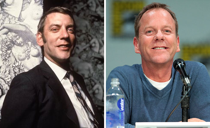 Donald Sutherland And Kiefer Sutherland At Age 35