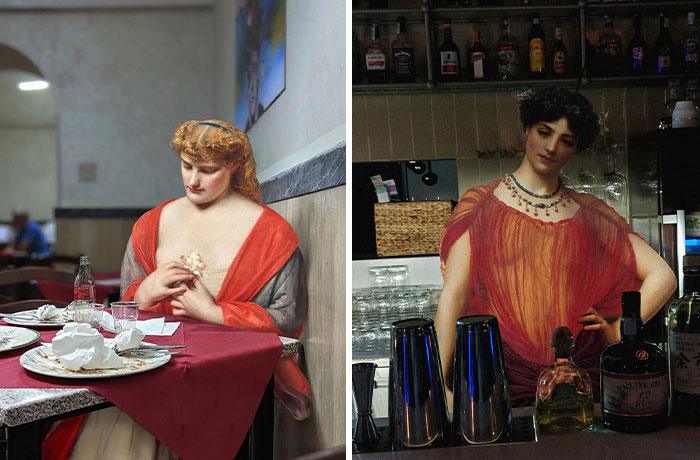 Artist Blends Figures From Historical Artworks With Our Modern Environments And The Result Is Captivating (35 New Pics)