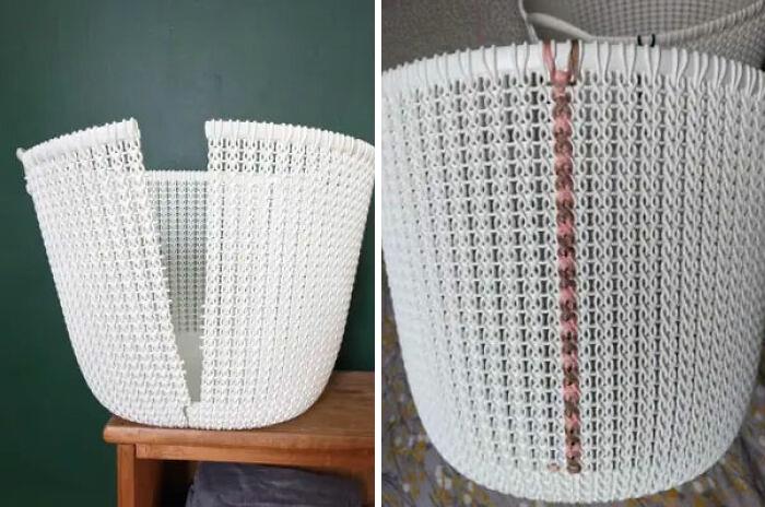 Mended A Couple Of Split Laundry Baskets