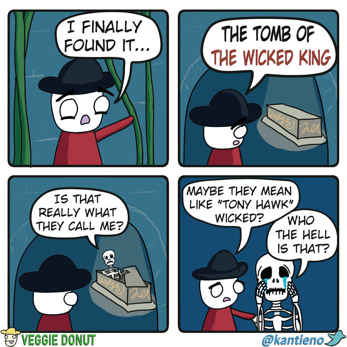 Comics About A Guy Finding The Tomb Of The Wicked King veggiedonut