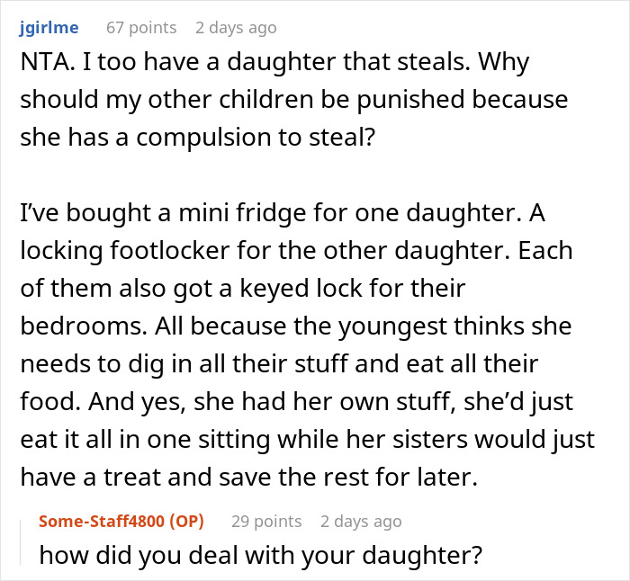 “My Daughter Is Very Clearly Upset”: Sister Keeps Stealing From Brother, Dad Buys Him A Lock