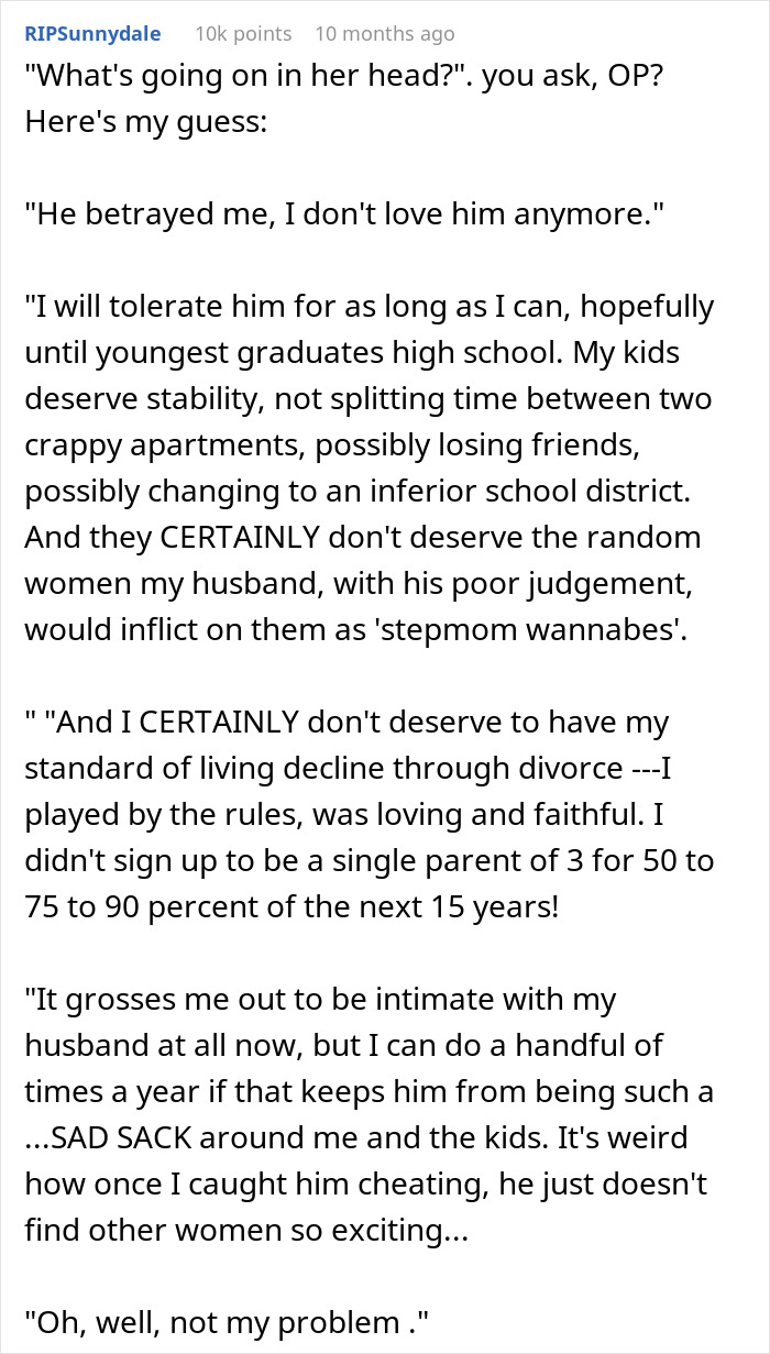 Cheating Husband Gets Caught, Wife Proposes Open Marriage And Now He “Lives In Agony” Every Day Bored Panda